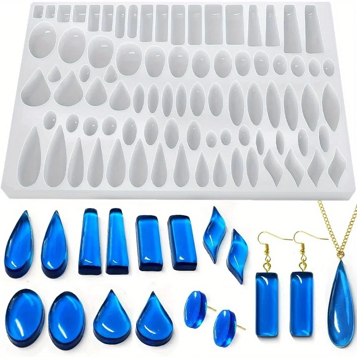 Jewelry Making Uv Resin Kit - Moule en Silicone pour boucles d'oreilles