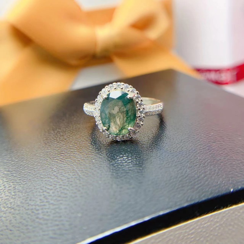 Jewelry Making University - Bague en agate mousse naturelle pour