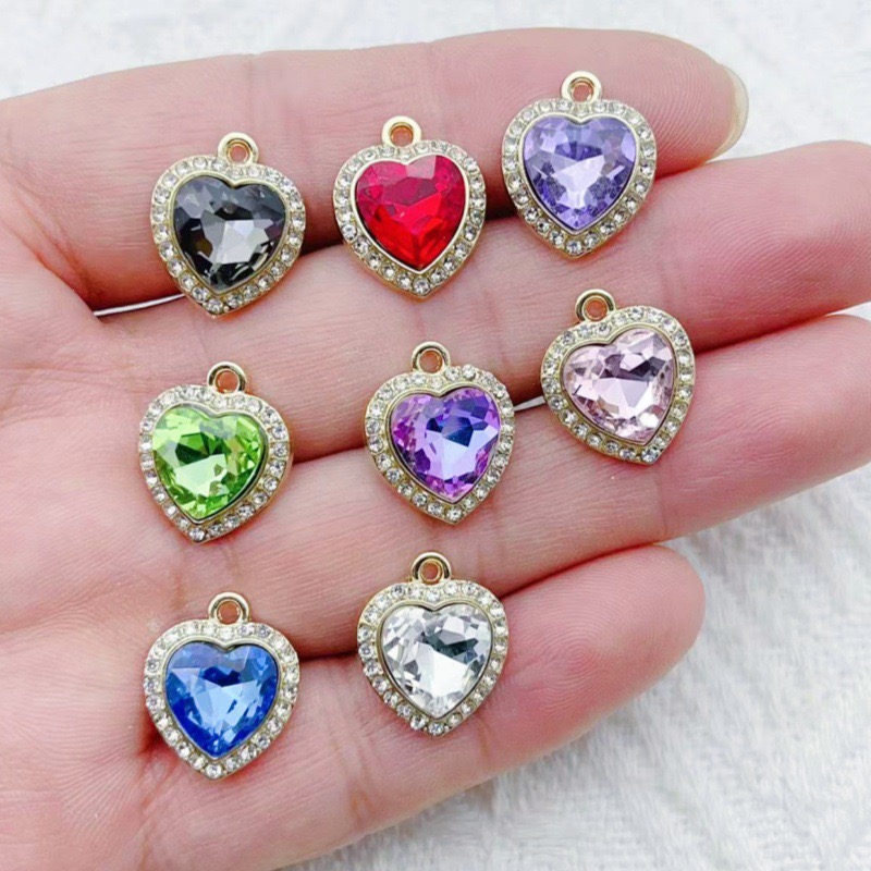 Jewelry Making - Pendentif en forme de cœur incrusté