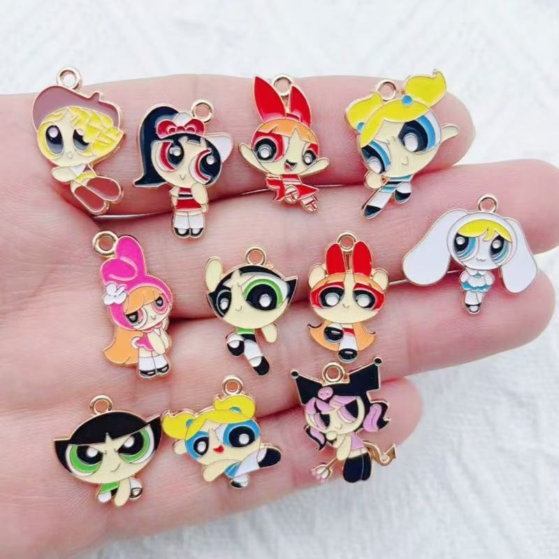 Jewelry Making - 10 pendentifs en alliage motif fille