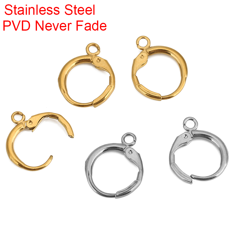 Jewelry Making Loops - Boucles d'oreilles en acier inoxydable PVD,