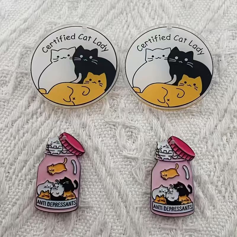 Jewelry Making - Pendentif chat mignon en acrylique, 10