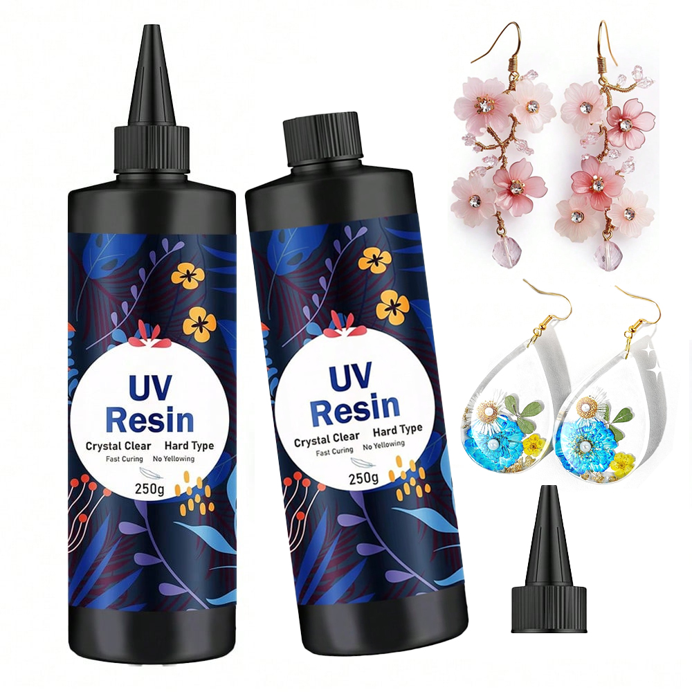Jewelry Making Uv Resin Kit - Résine UV transparente dure 250g/500g, kit