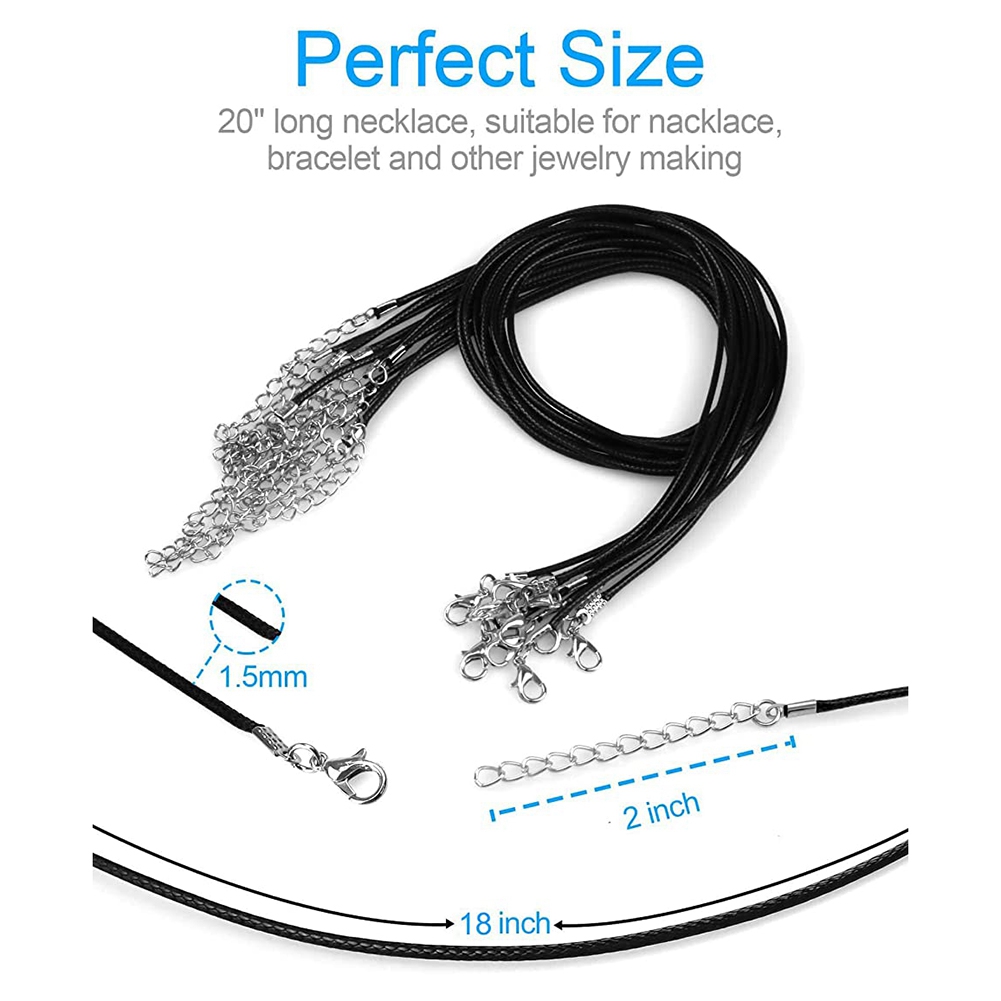 Jewelry Making - ABQR 24 pièces collier de cordon,