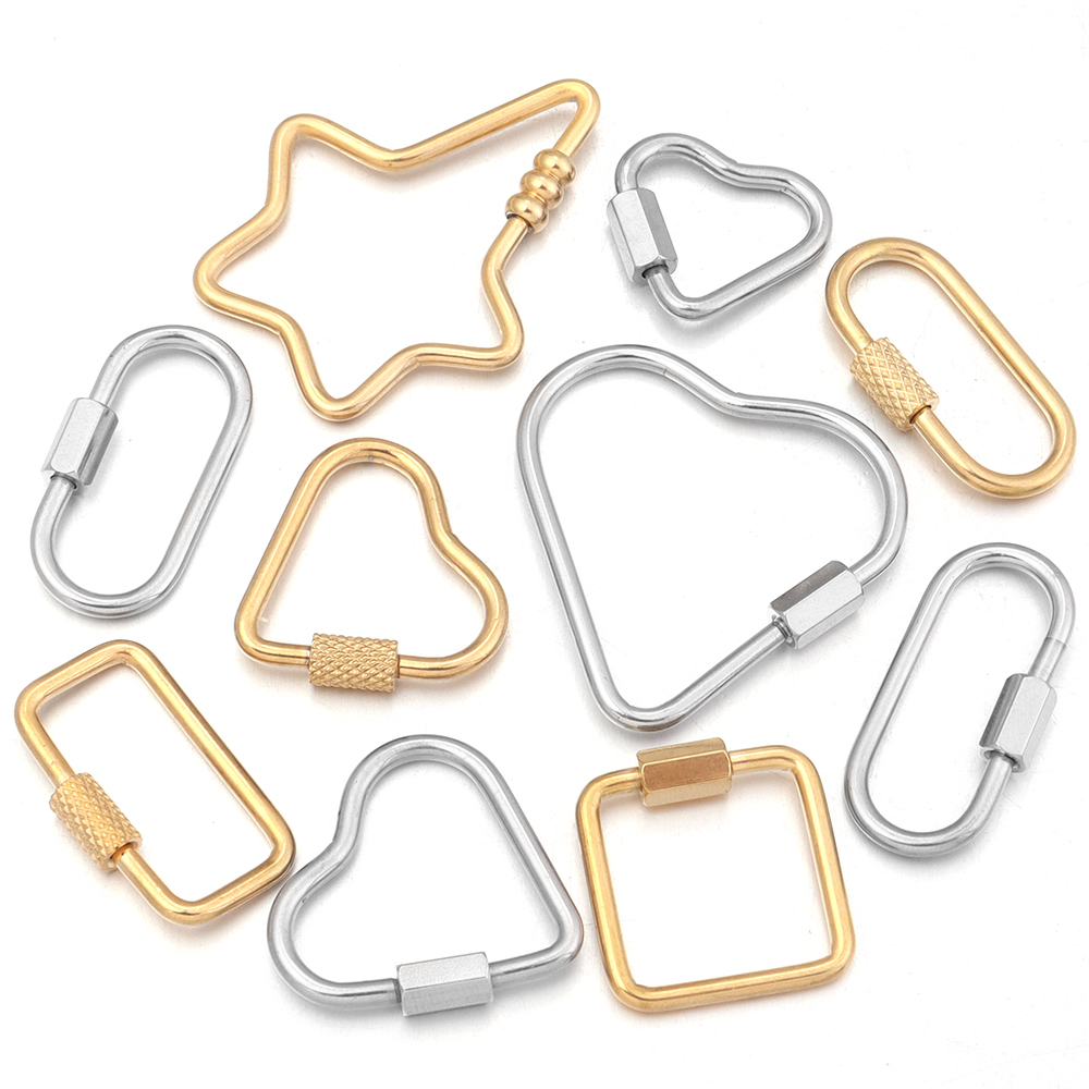 Jewelry Making Designs - 2pcs or en acier inoxydable coeur