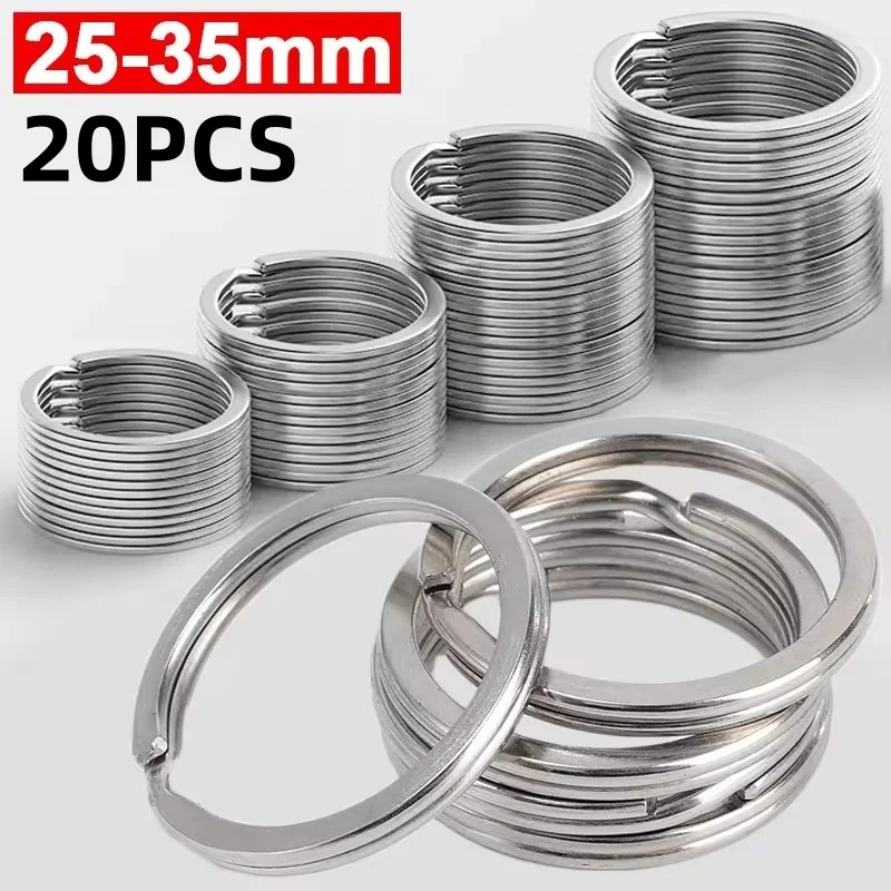 Jewelry Making - 20 pièces de porte-clés en acier