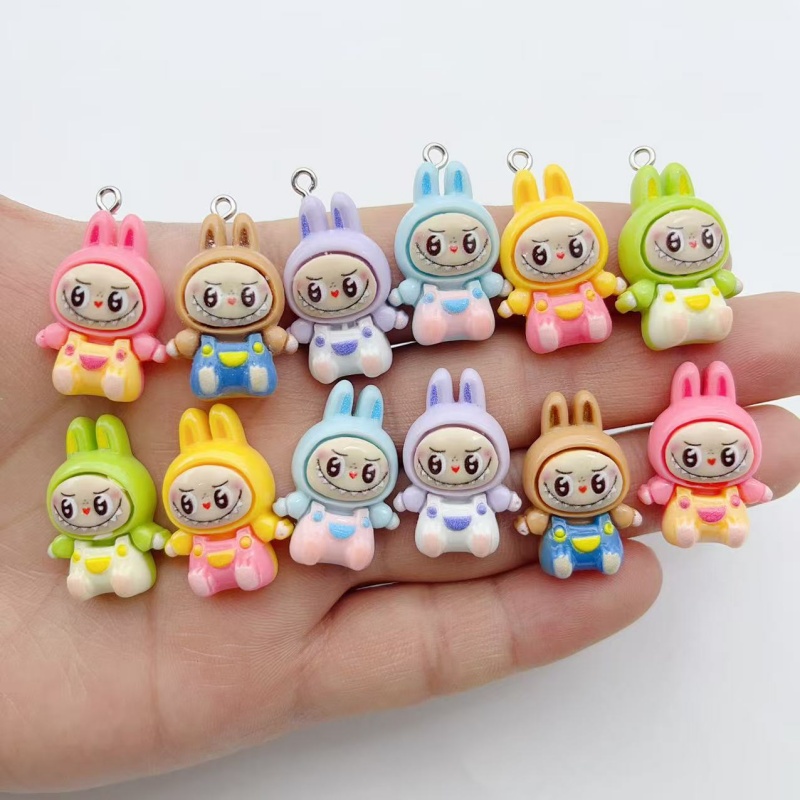 Jewelry Making - 10 Breloques en résine Kawaii Lapin