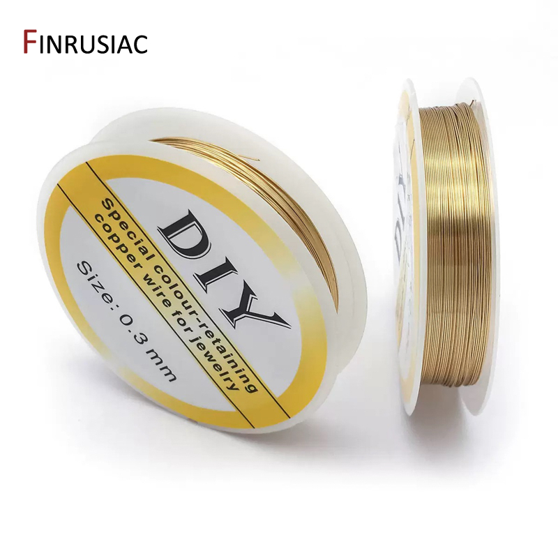 Jewelry Making Thread - Fil de cuivre plaqué or 14K