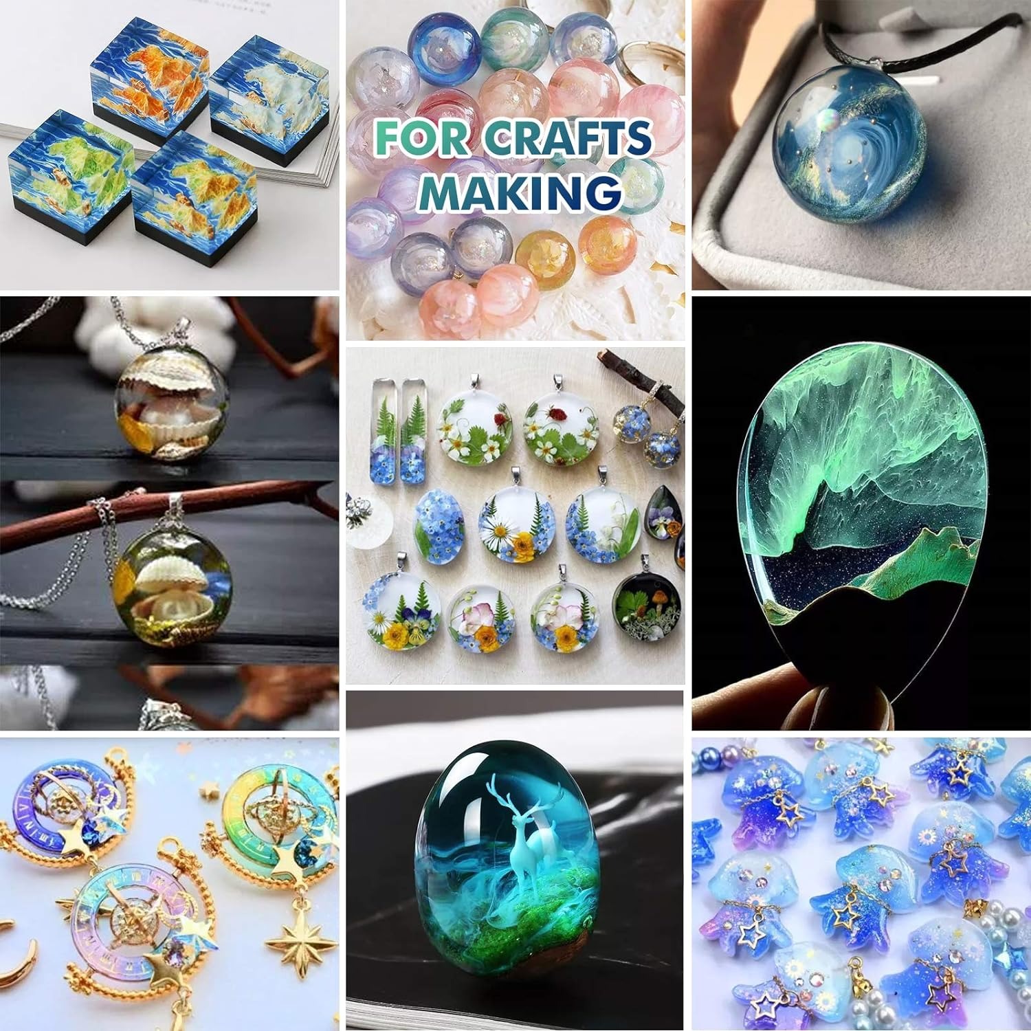 Résine UV Transparente, Dure,  - Jewelry Making Uv Resin Kit avis et prix