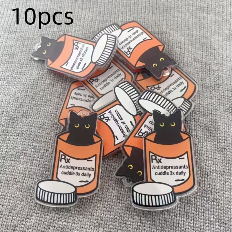 Pendentif chat en acrylique, 1 - Jewelry Making avis et prix