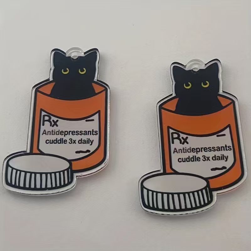 Pendentif chat en acrylique, 1 - Jewelry Making avis et prix