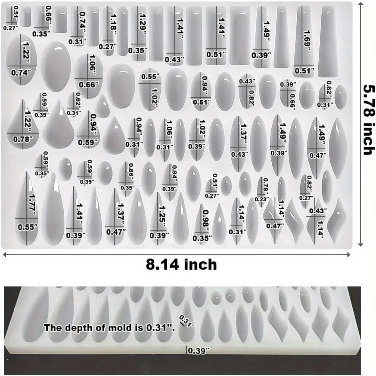 Moule en Silicone pour boucles - Jewelry Making Uv Resin Kit avis et prix