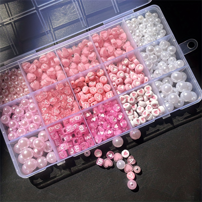 Boîte alphabet rose 10 pièces, - Jewelry Making Diy Kit avis et prix