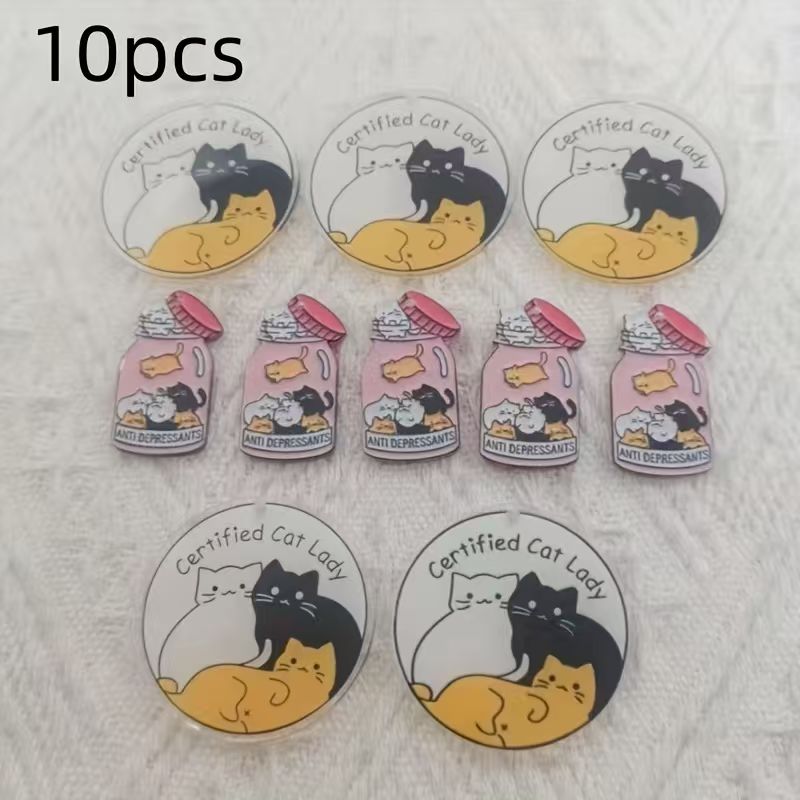 Pendentif chat mignon en acryl - Jewelry Making avis et prix