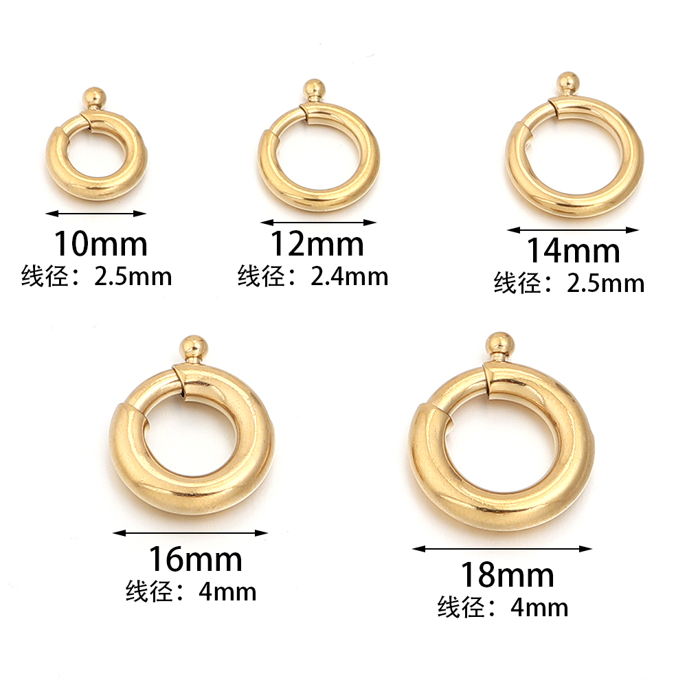 Fermoirs à ressort en acier in - Jewelry Making Hoops avis et prix