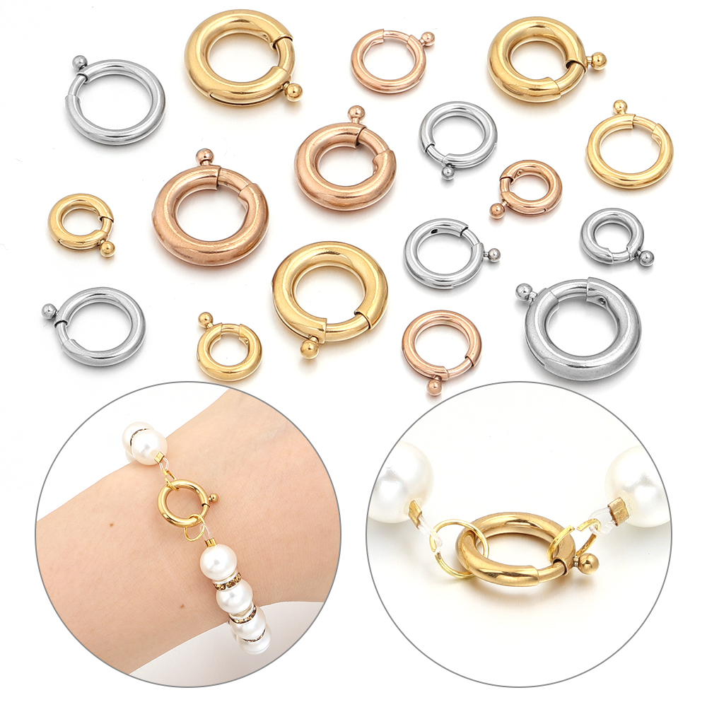 Fermoirs à ressort en acier in - Jewelry Making Hoops avis et prix