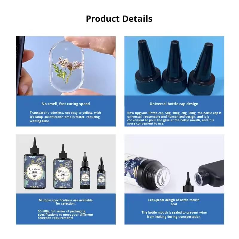1/2 pièces de résine UV transp - Jewelry Making Uv Resin Kit avis et prix