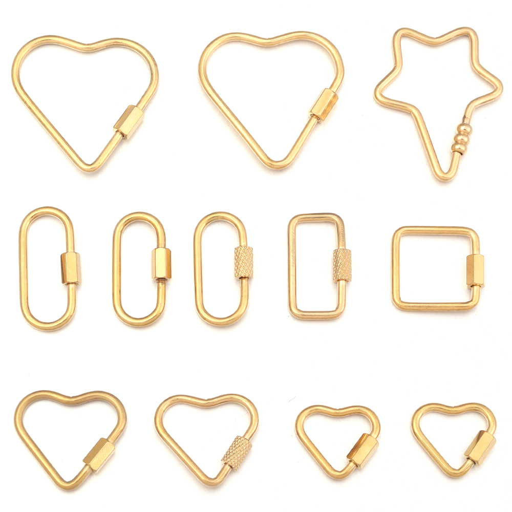 2pcs or en acier inoxydable co - Jewelry Making Designs avis et prix