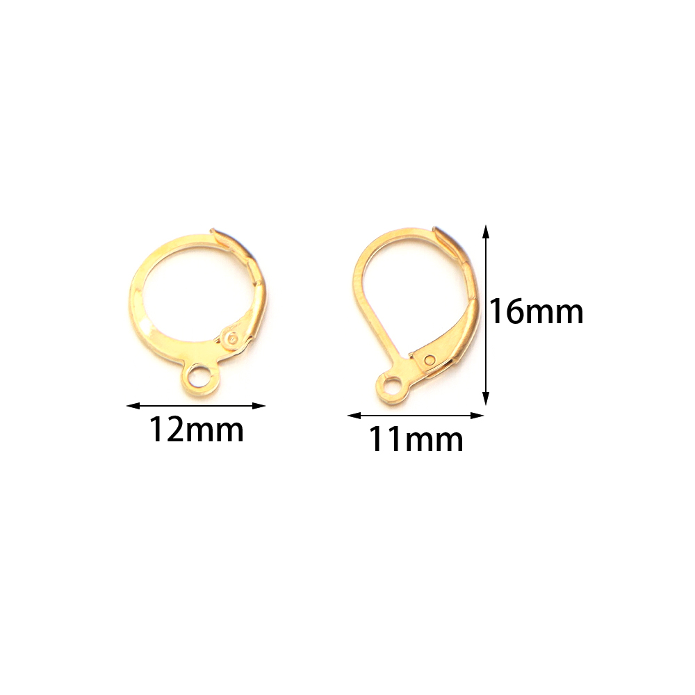 Crochet d'oreille rond en acie - Jewelry Making Metals avis et prix