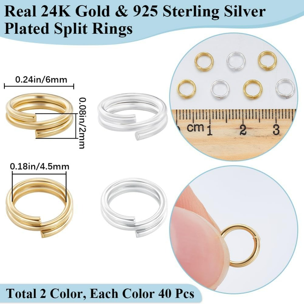 1 boîte de 80 pièces anneau de - Jewelry Making Loops avis et prix