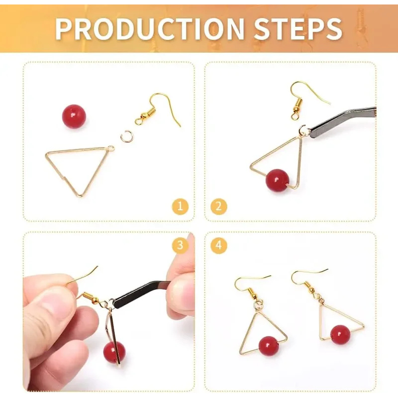 100/500 pièces bricolage boucl - Jewelry Making Metals avis et prix